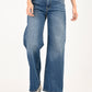 Women's 318 Blue Flared Fit Mid Rise Jeans - front View