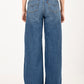Women's 318 Blue Flared Fit Mid Rise Jeans - back View