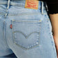 Women's 318 Light Blue Flared Fit Mid Rise Jeans - Detail View