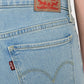 Women's 318 Light Blue Wide Leg Fit Mid Rise Jeans - 0031W0019 View