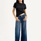 Women's 318 Blue Flared Mid Rise Jeans - Styleshot View