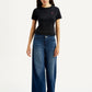 Women's 318 Blue Flared Mid Rise Jeans - Front View