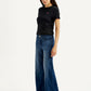 Women's 318 Blue Flared Mid Rise Jeans - Side View