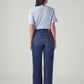 Women's 318 Blue Wide Leg Fit Mid Rise Jeans - Back View