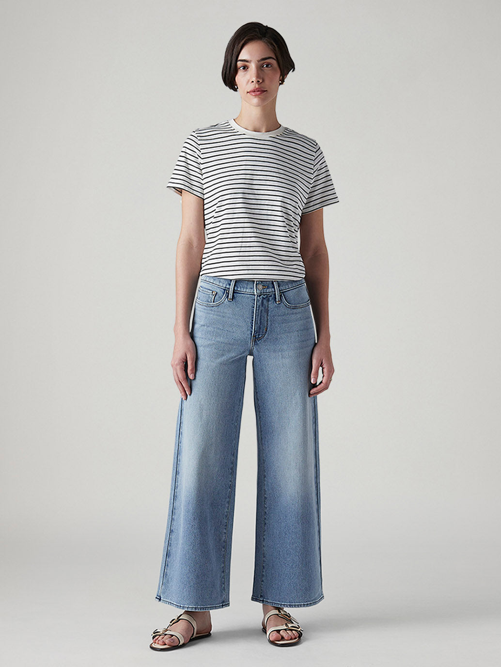 LIDNM 25SS SEMI WIDE HERITAGE DENIM PANT DENIM / LIDNM / Llife