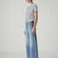 Women's 318 Light Indigo Shaping Wide Leg Fit Mid Rise Jeans - Side View