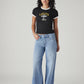 Women's 318 Light Indigo Shaping Wide Leg Fit Mid Rise Jeans - Front View