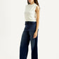 Women's Redloop Mile High Wide Leg Fit High Rise Jeans - Side View