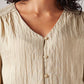 Women's Textured Regular Fit Top - Detail View