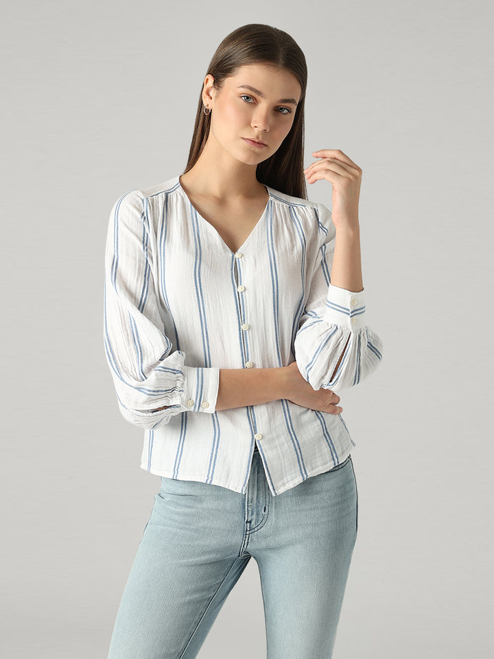 Women's Striped Relaxed Fit Top
