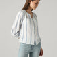 Women's Striped Relaxed Fit Top - Side View