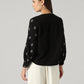 Women's Embroidered Relaxed Fit Top - Back View