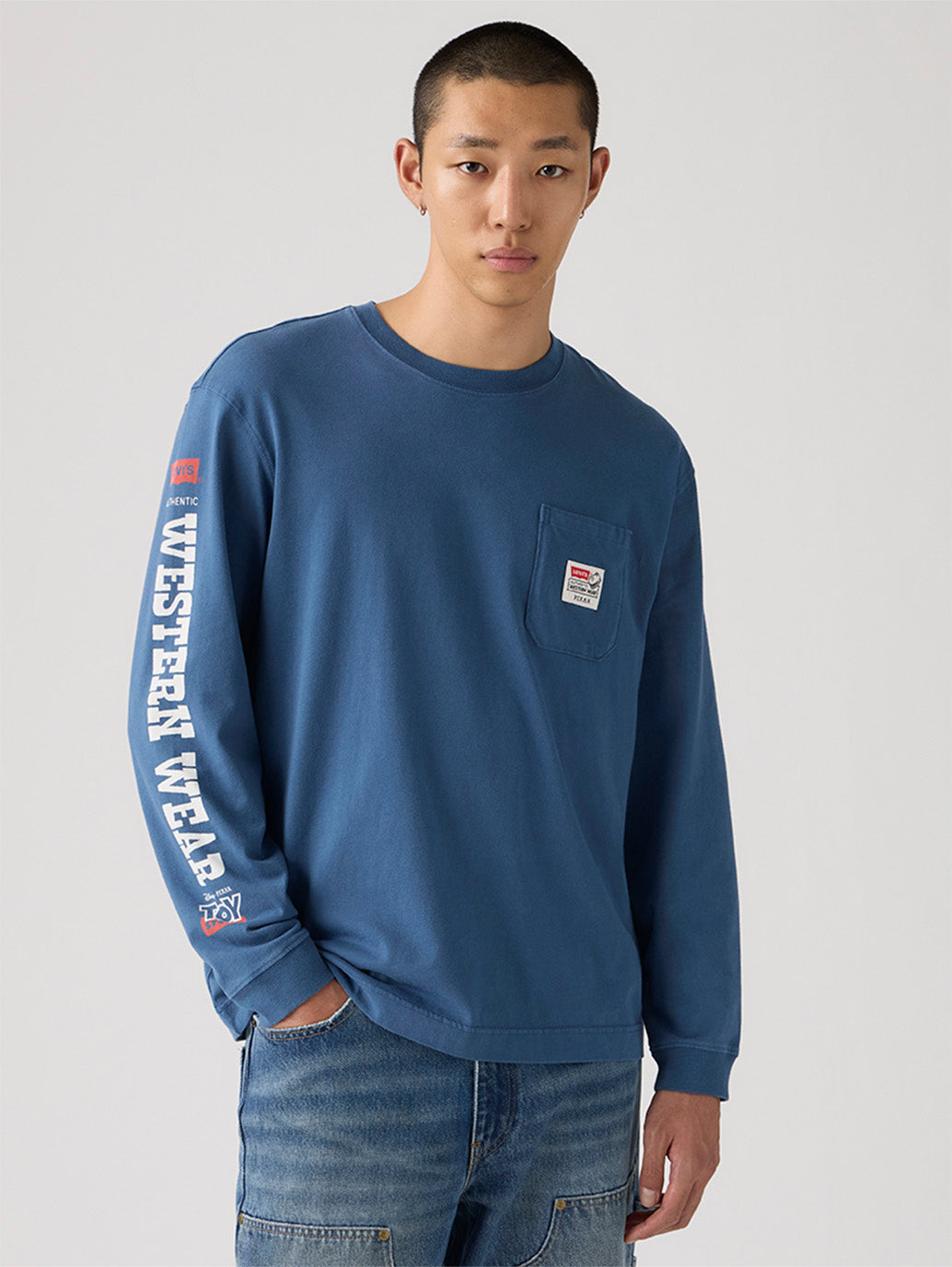 Levi's® x Toy Story Men's Long Sleeves Pocket Tee - Styleshot View