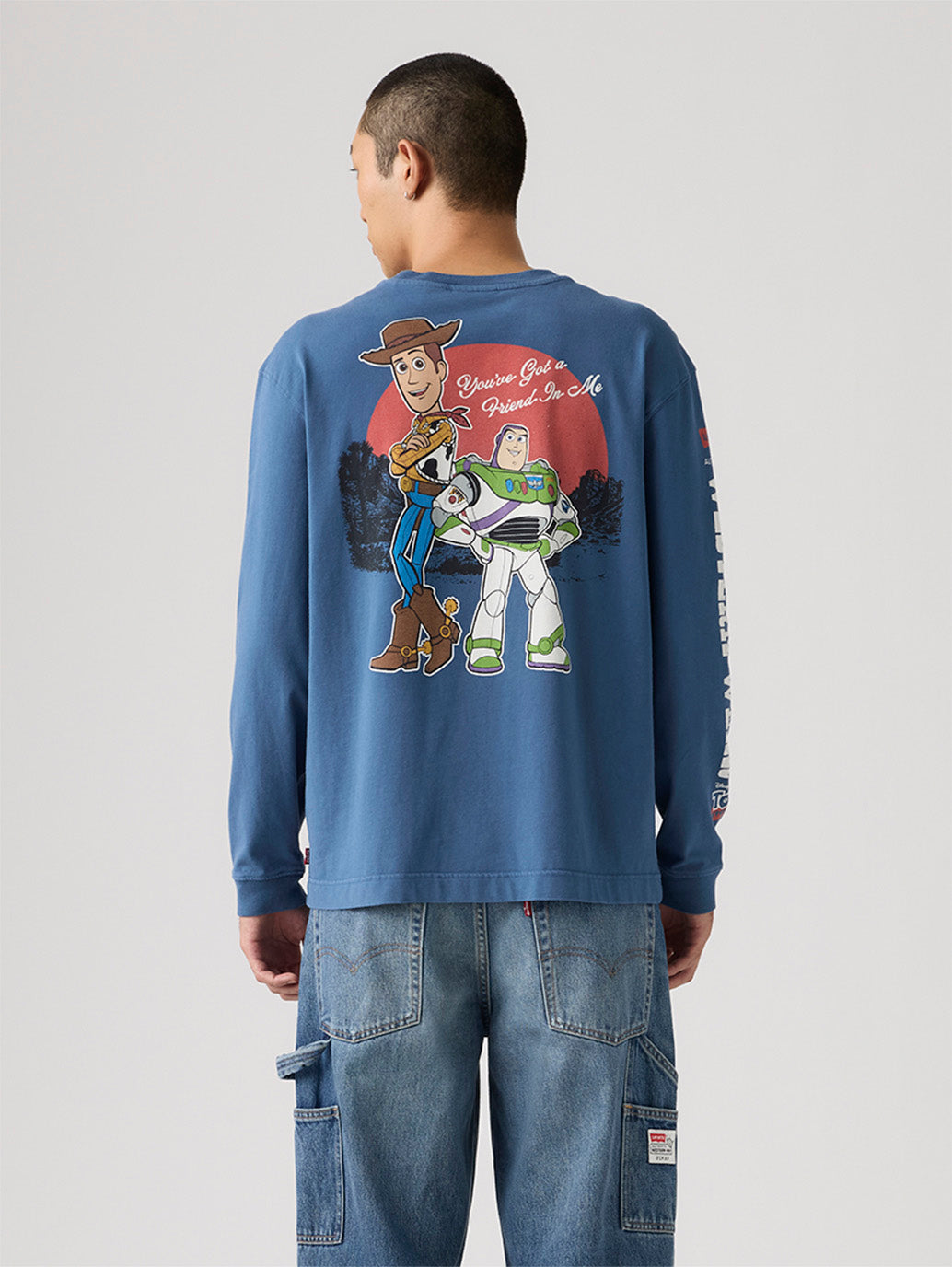 Levi's® x Toy Story Men's Long Sleeves Pocket Tee - Back View