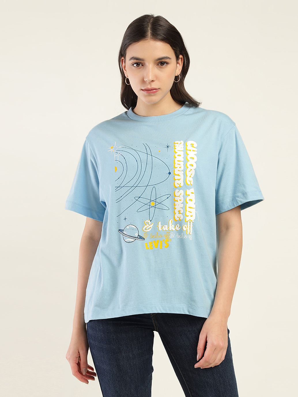 Women's Graphic Print Oversized T-Shirt