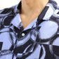 Men's Abstract Print Lapel Collar Shirt