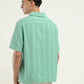 Men's Striped Spread Collar Shirt - Back View