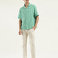 Men's Striped Spread Collar Shirt - ModelFront View