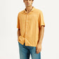 Men's Solid Mustard Camp Shirt - Styleshot View