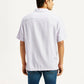 Men's Solid Lilac Camp Shirt - Back View