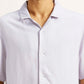 Men's Solid Lilac Camp Shirt - Detail View