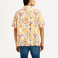 Men's Floral Multi Color Camp Shirt - Back View
