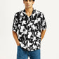 Men's Floral Black Camp Shirt - Styleshot View