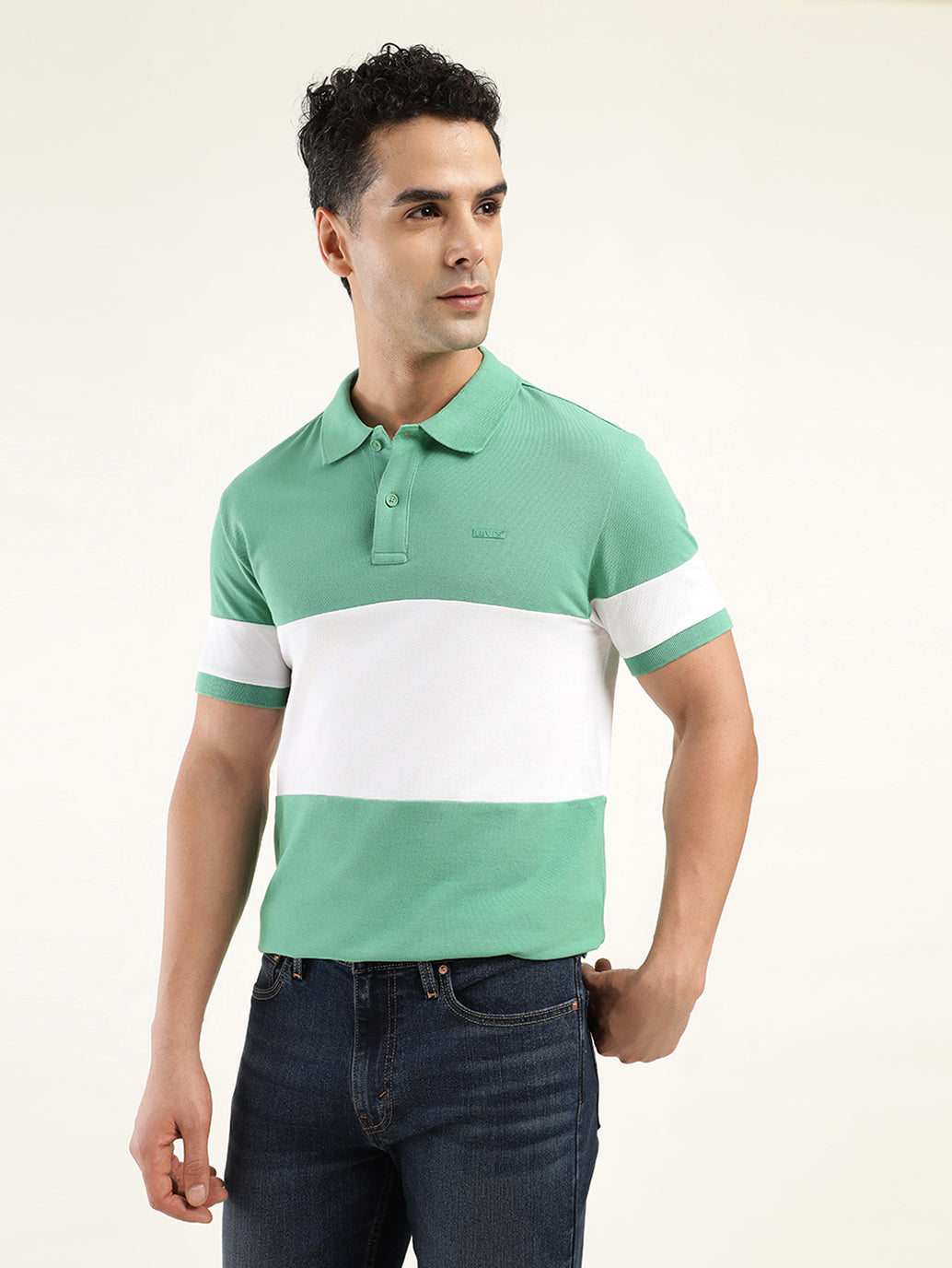 Men's Colorblock Polo T-Shirt - b185822d-37c3-4724-88f9-88c5b5acacb7 View