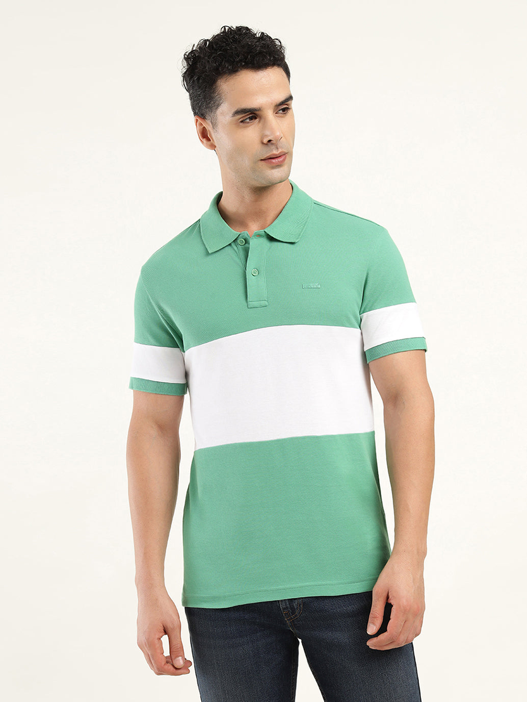 Men's Colorblock Polo T-Shirt - 1c2034bf-34cb-4e98-81f9-c12e1d4a3951 View
