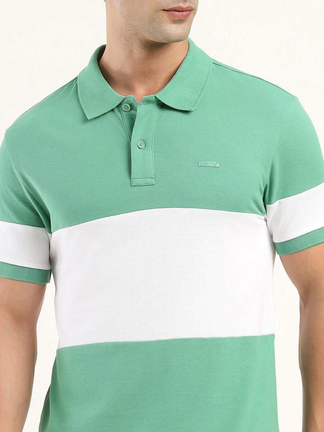 Men's Colorblock Polo T-Shirt - 66e45bc6-7470-432c-baa6-1e6b140ca9a2 View