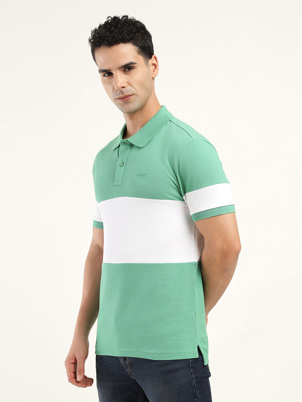 Men's Colorblock Polo T-Shirt - 61c05da2-c9b9-4058-bb69-9a0b33da252b View