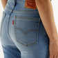 Women's 726 Med Indigo Flared Fit High Rise Jeans - Detail View