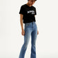 Women's 726 Med Indigo Flared Fit High Rise Jeans - Side View