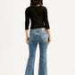 Women's 726 Blue Slim Flared Fit High Rise Jeans - Back View