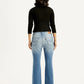 Women's 726 Blue Slim Flared Fit High Rise Jeans - Back View