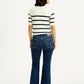 Women's 726 Dark Blue Slim Flared Fit High Rise Jeans - Back View