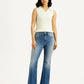Women's 726 Blue Slim Flared Fit High Rise Jeans - Front View
