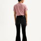 Women's 726 Black Flared Fit High Rise Jeans - Back View