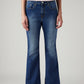 Women's 726 Blue Flared Fit High Rise Jeans - Front View