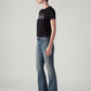 Women's 726 Blue Flared Fit High Rise Tinted Jeans - Side View