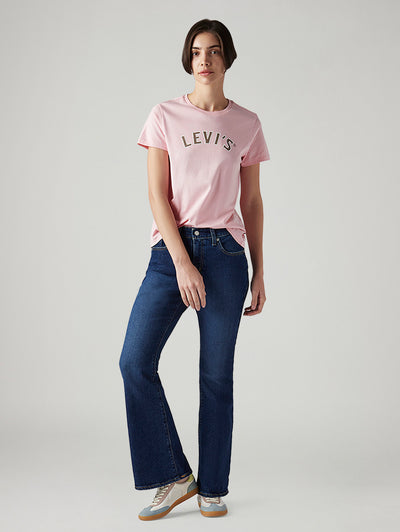 levi's Women's 726 Dark Blue Flared Fit High Rise Tinted Jeans-picture-18