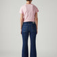Women's 726 Dark Blue Flared Fit High Rise Tinted Jeans - Back View