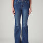 Women's 726 Blue Flared Fit High Rise Jeans - Front View