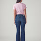 Women's 726 Blue Flared Fit High Rise Jeans - Back View