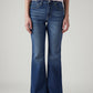 Women's 726 Blue Flared Fit High Rise Jeans - Front View