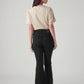 Women's 726 Black Flared Fit High Rise Jeans - Back View
