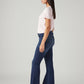 Women's 726 Dark Blue Flared Fit High Rise Jeans - Side View