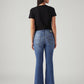 Women's 726 Blue Flared Fit High Rise Jeans - Back View