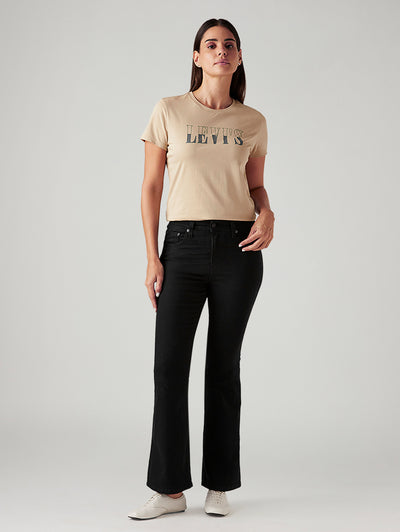 levi's Women's 726 Black Flared Fit High Rise Jeans-picture-20