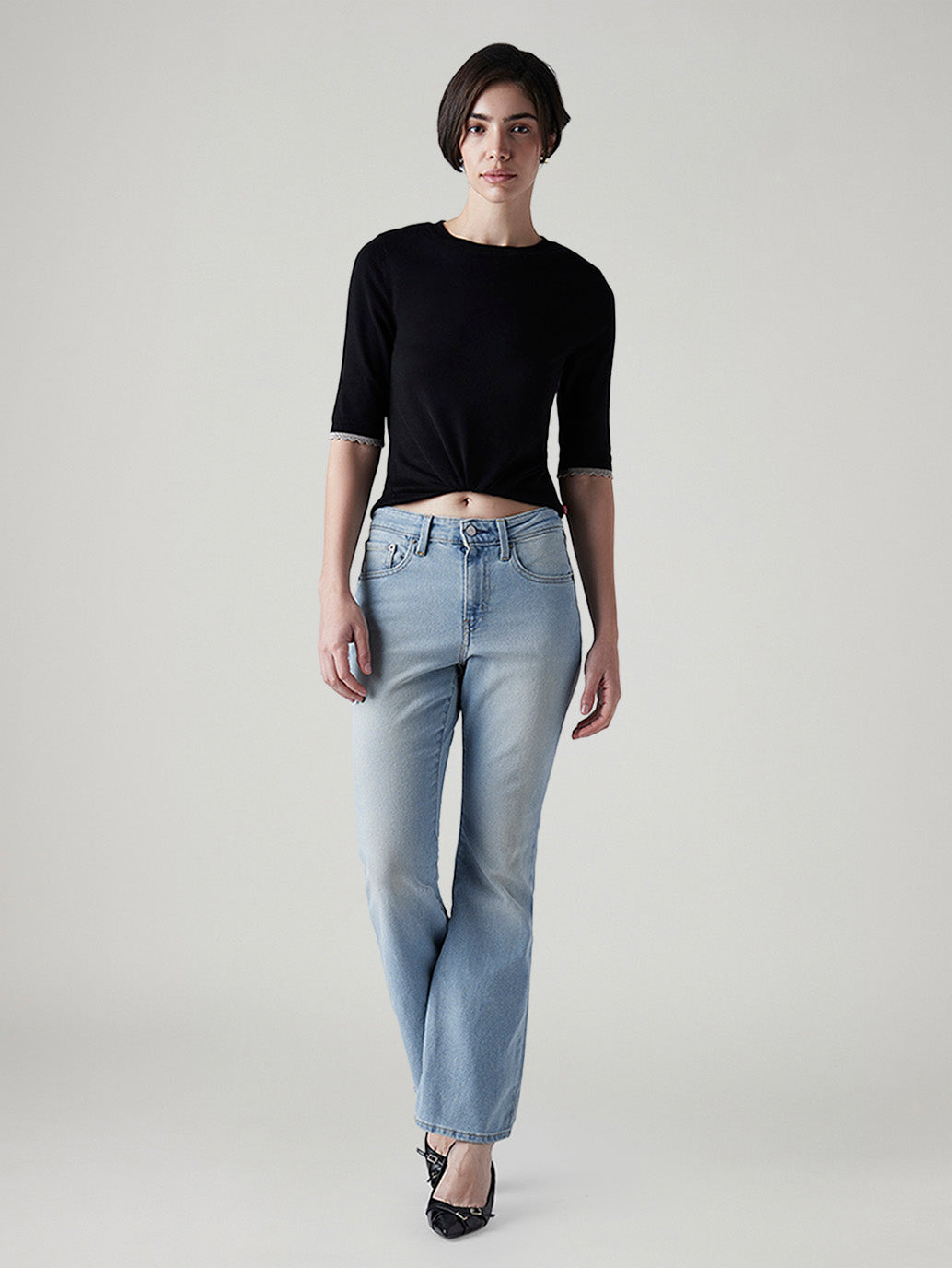 Women's 726 Light Indigo Flared Fit High Rise Jeans
